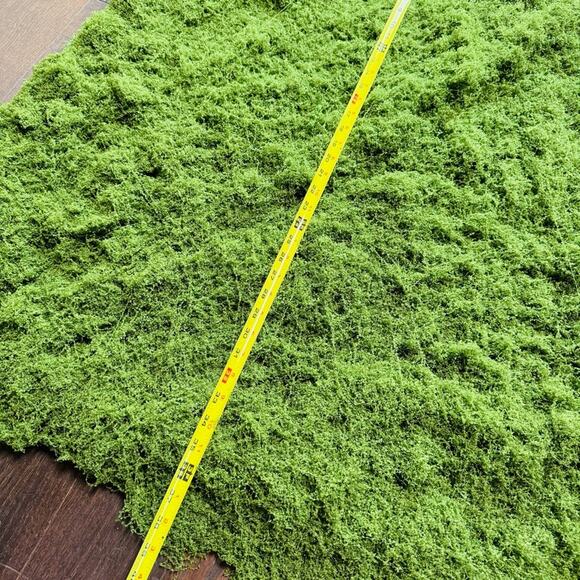 NEW ANTHROPOLOGIE TERRAIN Green Faux Moss Floral Plant Sheet Mat Rug DIY Decor - Picture 11 of 15
